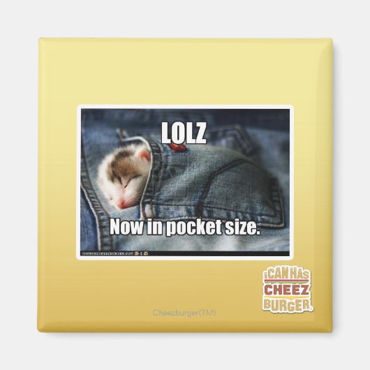 Aimant LOLZ maintenant dans la taille de poche (Devant)