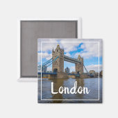 Aimant London Angleterre Great Britain Tower Bridge (Recto/Verso)