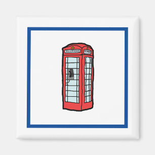 Aimant London Red Telephone Booth British Travel Ar