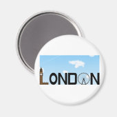 Aimant London Skyline Daytime (Recto/Verso)