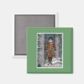 Aimant London Tower Beefeater (Recto/Verso)