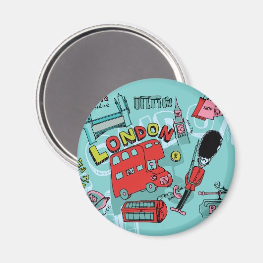 Aimant Londres Angleterre (Recto/Verso)