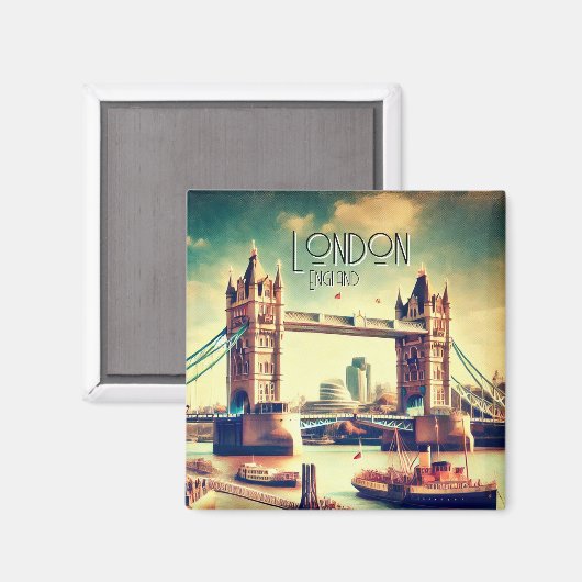 Aimant Londres, Angleterre (Recto/Verso)