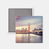 Aimant Londres Angleterre Big Ben (Recto/Verso)