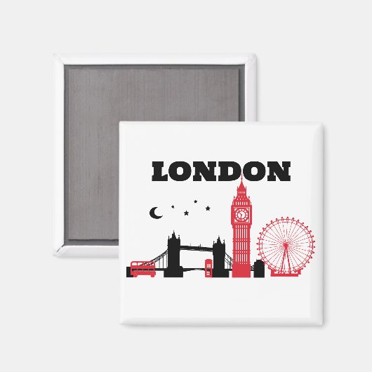 Aimant Londres DESIGN, (Recto/Verso)