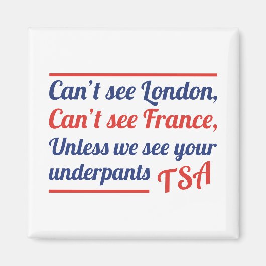 Aimant Londres ne peut pas voir (Devant)