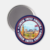 Aimant Londres Royaume-Uni (Recto/Verso)