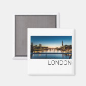 Aimant Londres Royaume-Uni Skyline Royaume-Uni Angleterre (Recto/Verso)