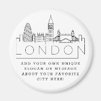 Londres Skyline | Message de ville personnalisé ou
