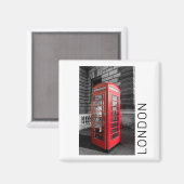 Aimant Londres Téléphone Vintage Box UK Rétro Téléphone (Recto/Verso)