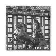Londres, Westminster, Statues (Fridge Magnet)