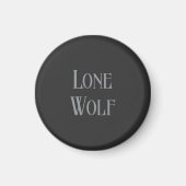 Aimant Lone Wolf Male Sigma Modern Minimalist (Devant)