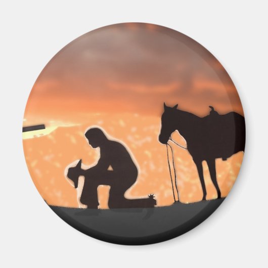 Aimant Lonesome Cowboy (Devant)
