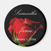 Aimant Long Stemmed Red Rose Personal (Devant)