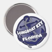Aimant Longboat Key Floride ancre magnétique tourbillon (Recto/Verso)
