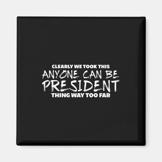 Aimant Longévité anti-Trump (Devant)