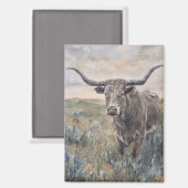 Aimant ""Longhorn" (Recto/Verso)