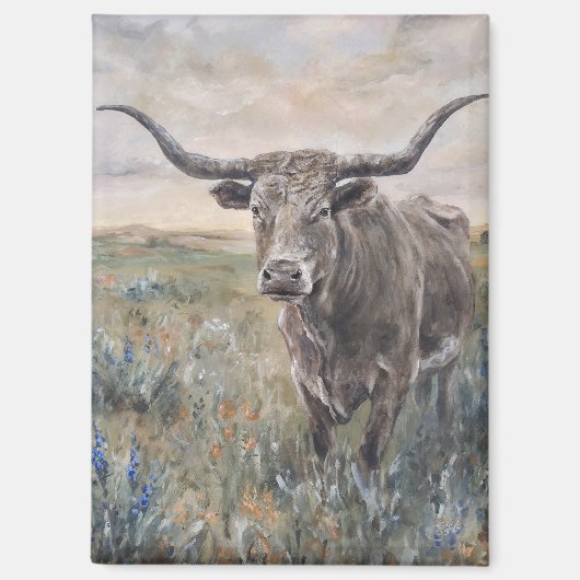 Aimant ""Longhorn" (Recto)