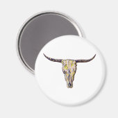 Aimant Longhorn Skull Art (Recto/Verso)