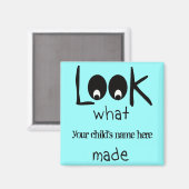 Aimant Look Personnalisable Ce que j'ai fait Réfrigérateu (Recto/Verso)