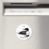 Aimant Loon Swimming Bird Art Thunder_Cove (In Situ (Lave-vaisselle))