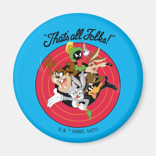Aimant LOONEY TUNES™ "C'EST TOUS LES FOLKS™" Groupe Bulls (Devant)