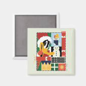 Aimant LOONEY TUNES™ DAFFY DUCK™ Vacances (Recto/Verso)