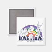 Aimant LOONEY TUNES™ - L'amour c'est l'amour (Recto/Verso)