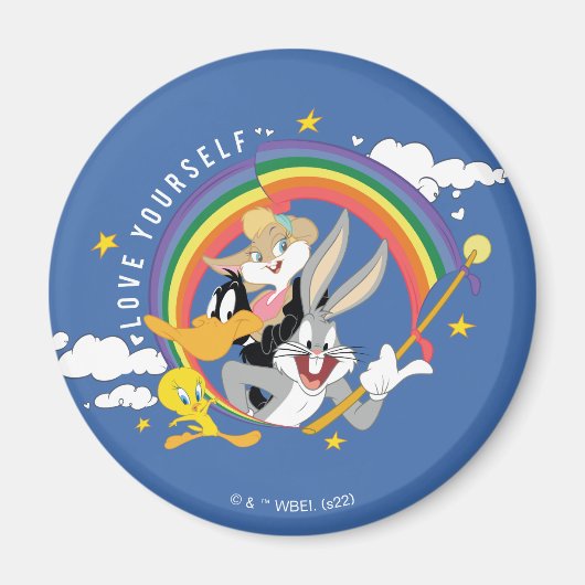 Aimant LOONEY TUNES™ - Love Yourself Pride Badge (Devant)