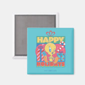 Aimant LOONEY TUNES™ | TWEETY™ Joyeuses fêtes (Recto/Verso)