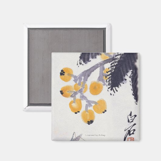 Aimant Loquats et un Grasshopper (Recto/Verso)