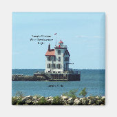 Aimant Lorain Harbour West Breakwater Light mangue (Devant)