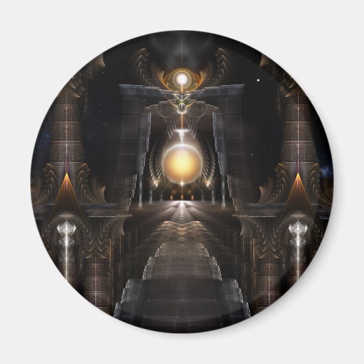 Aimant L'Orbe De L'Art Fractal Acrellis (Devant)