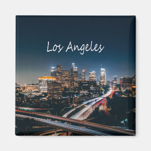 Aimant Los Angeles California City Skyline la nuit