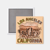 Aimant Los Angeles, Californie (Recto/Verso)