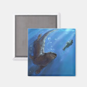 Aimant Lotte de natation (Recto/Verso)