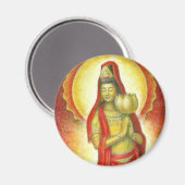 Aimant Lotus de la déesse Kuan Yin (Recto/Verso)