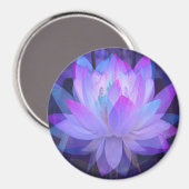 Aimant Lotus en bleu... (Recto/Verso)