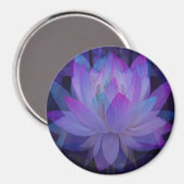 Aimant Lotus en bleu... (Recto/Verso)