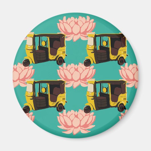 Aimant Lotus et Rickshaw (Devant)