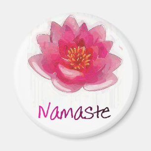 Aimant Lotus Fleur "Namaste" Cadeaux de Yoga