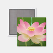 Aimant Lotus rose (Recto/Verso)