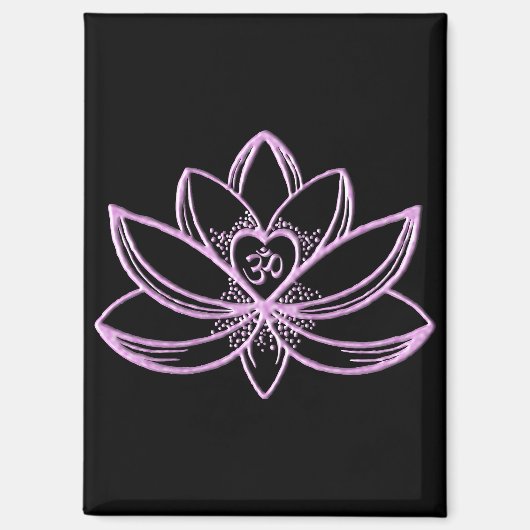 Aimant Lotus rose (Recto)