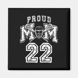 Aimant Loud Fier Lacrosse Maman Nombre Joueur 22 Mama Fam