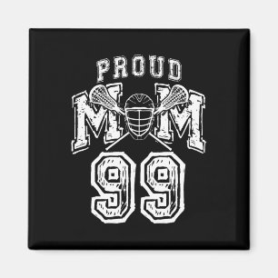 Aimant Loud Fier Lacrosse Maman Nombre Joueur 99 Mama Fam