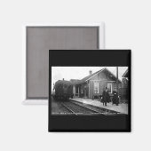 Aimant Louis Pesha Ann Arbor Railroad Depot Shepherd, MI (Recto/Verso)