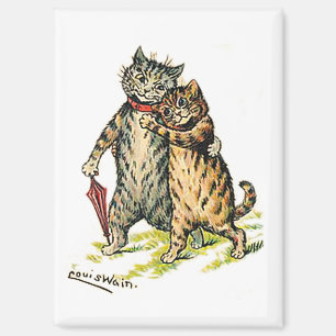 Aimant Louis Wain, Couple de chats