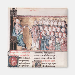 Aimant Louis X têtu donnant la charte à