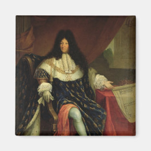 Aimant Louis XIV tenant un plan du Maison Royale