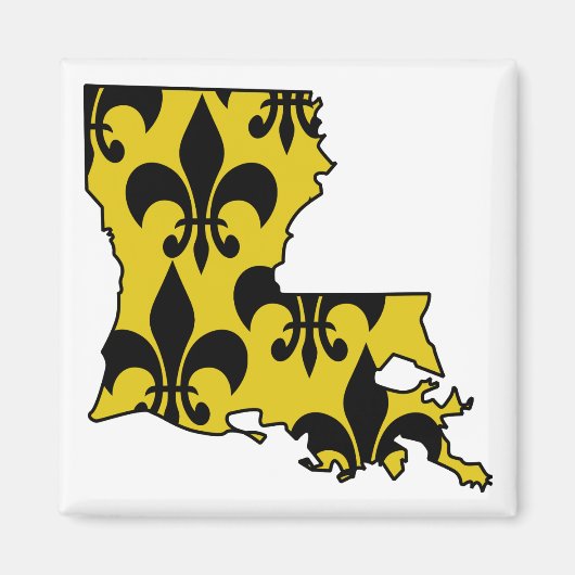 Aimant Louisiane Fleur de Lis (Devant)